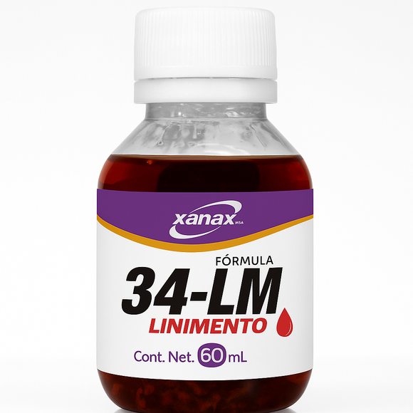 34-LM Analgésico Natural | Linimento para Dolor Muscular