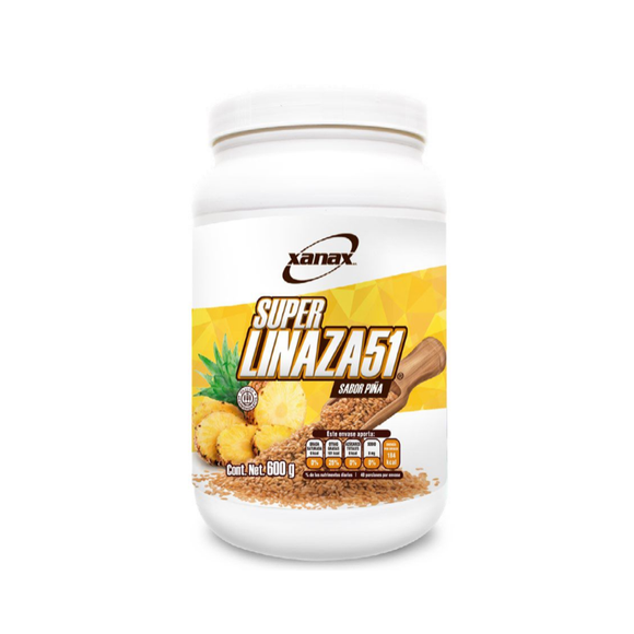 Super Linaza 51 – Fibra de Linaza con Hierbas Naturales (Sabor Piña)