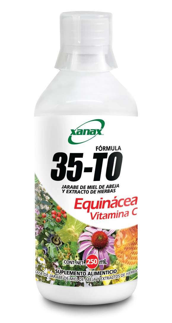 Gripa, Tos, Catarro 35-TO Sistema Inmunológico, Protector Antioxidante, Antisépticos y Anestésicos naturales